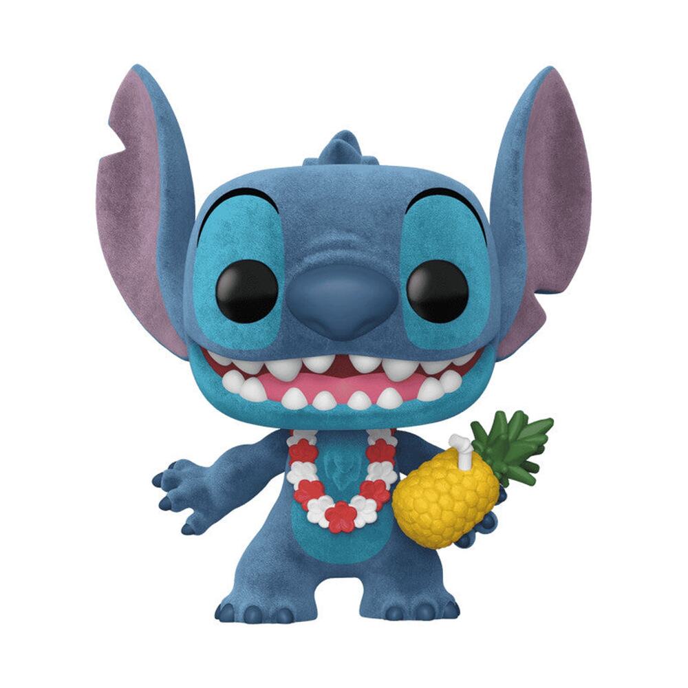 Funko Pop! Disney Luau Stitch (Flocked) Exclusive # 1567 With Protector